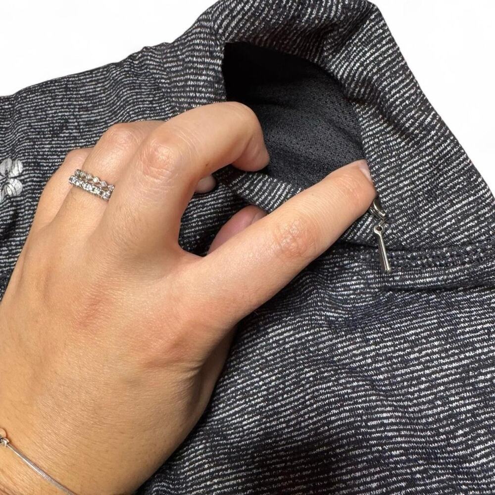 Tuff Athletics Gray Black Yoga Leggings S Supplex Lycra Workout - Picture 7 of 9